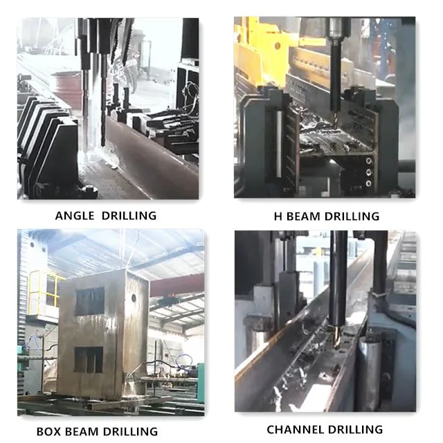 CNC Vertical and Horizontal Gantry Drilling Production Line for H Beam