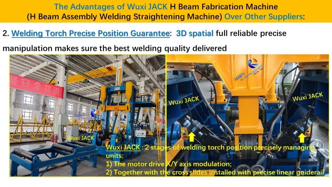 3 in 1 H Beam Assembly Welding Straightening Integral Function Fabrication Machine