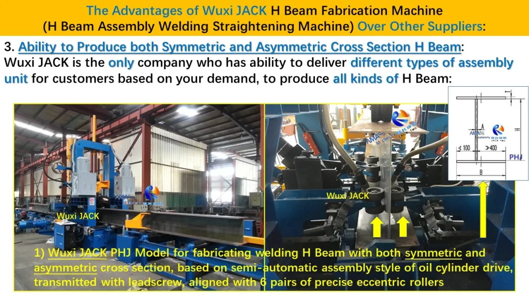 3 in 1 H Beam Assembly Welding Straightening Integral Function Fabrication Machine